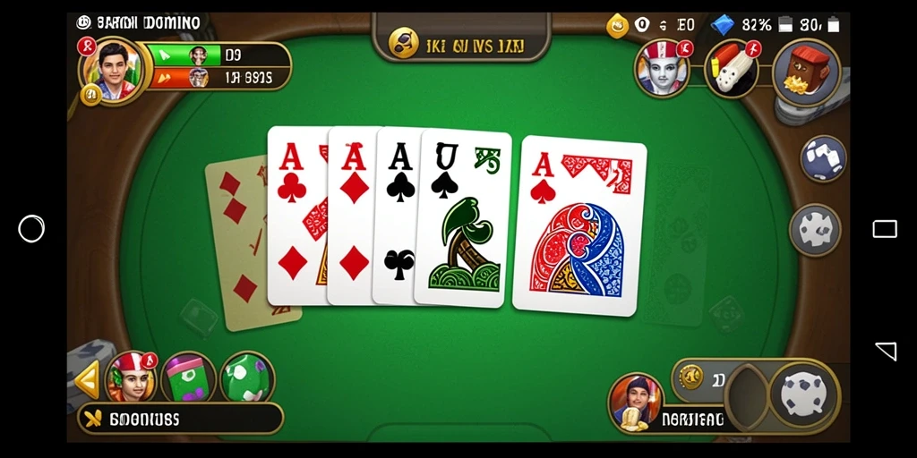 Screenshot gameplay Domino penuh aksi di 8ZK.