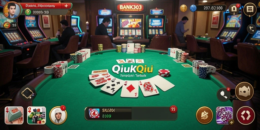 Tampilan menarik BANK303 saat bermain QiuQiu dengan teman.