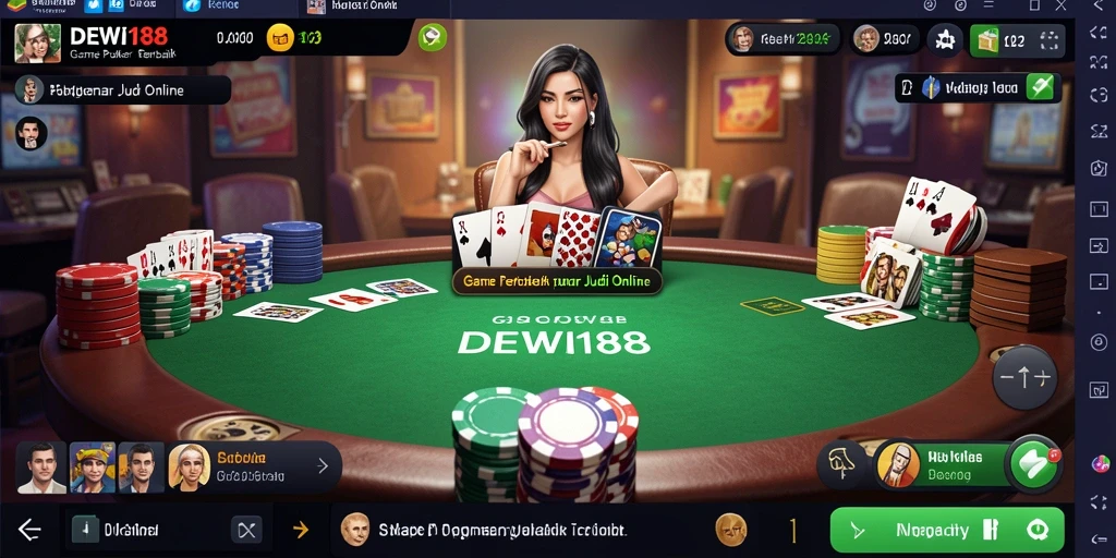 Tangkapan layar DEWI188 yang menampilkan keseruan bermain Poker online.