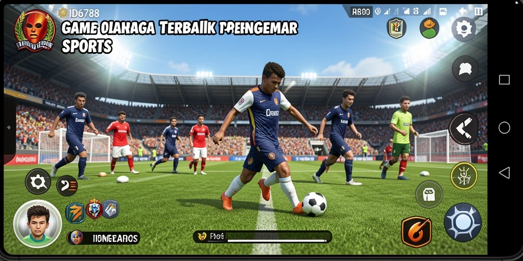 Tangkapan layar ID6788 menunjukkan pertandingan olahraga yang seru.
