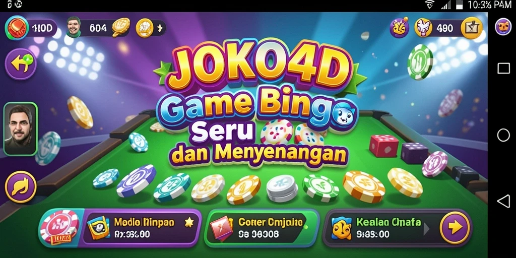 Screenshot gameplay JOKO4D menampilkan keseruan permainan Bingo.