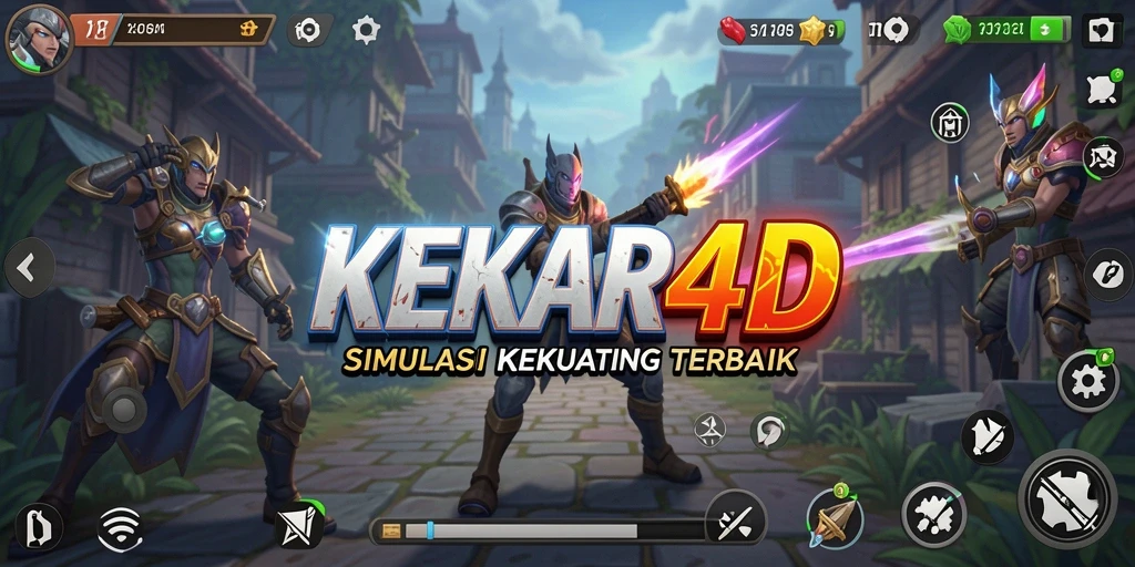Tampilan gameplay menarik dari KEKAR4D yang menggambarkan simulasi interaksi.