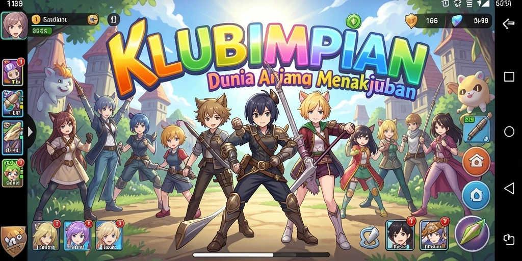 Tampilan gameplay yang memukau dengan karakter Anime favorit.