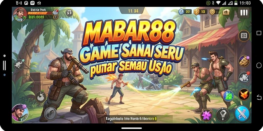 Tangkapan layar dari gameplay seru MABAR88 yang penuh warna.