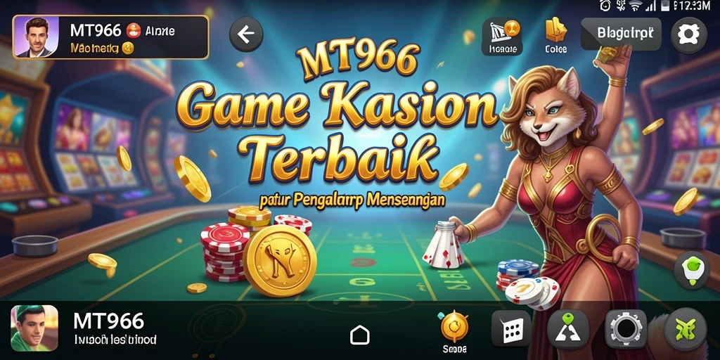 Screenshot menampilkan gameplay Kasino yang penuh warna dan menarik.