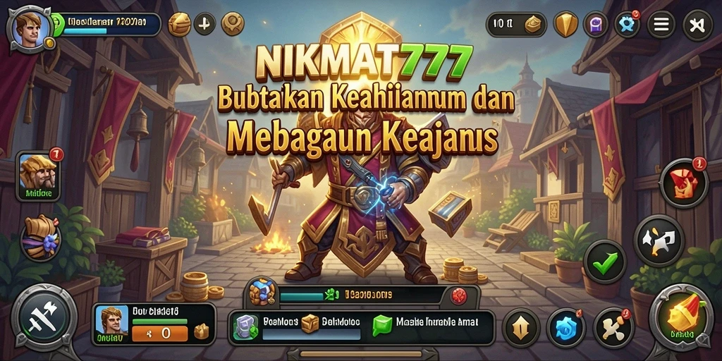 Screenshot gameplay NIKMAT777 menampilkan interaksi dalam membangun bisnis.