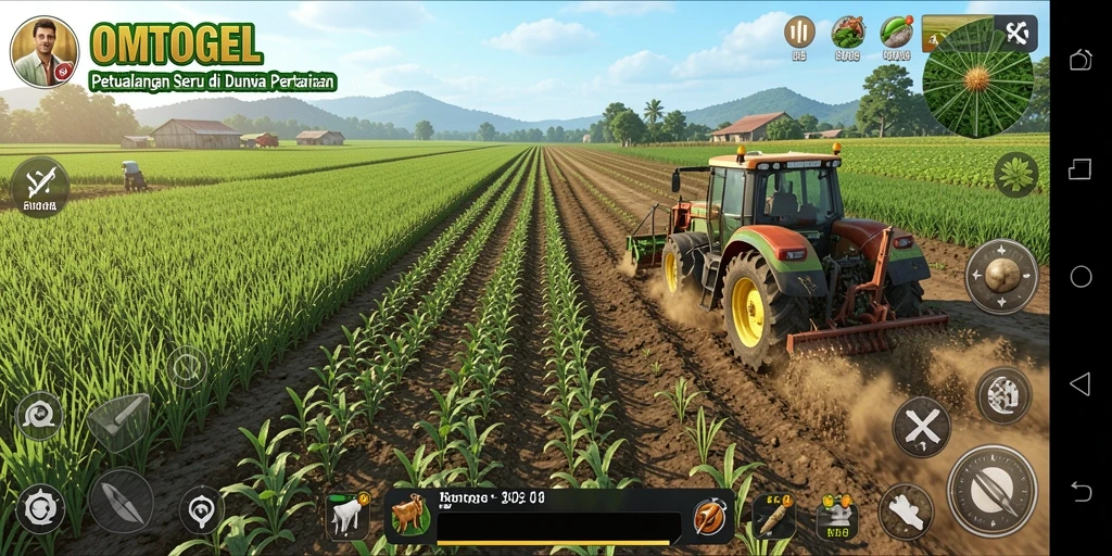 Gameplay seru dan menantang di dunia pertanian.