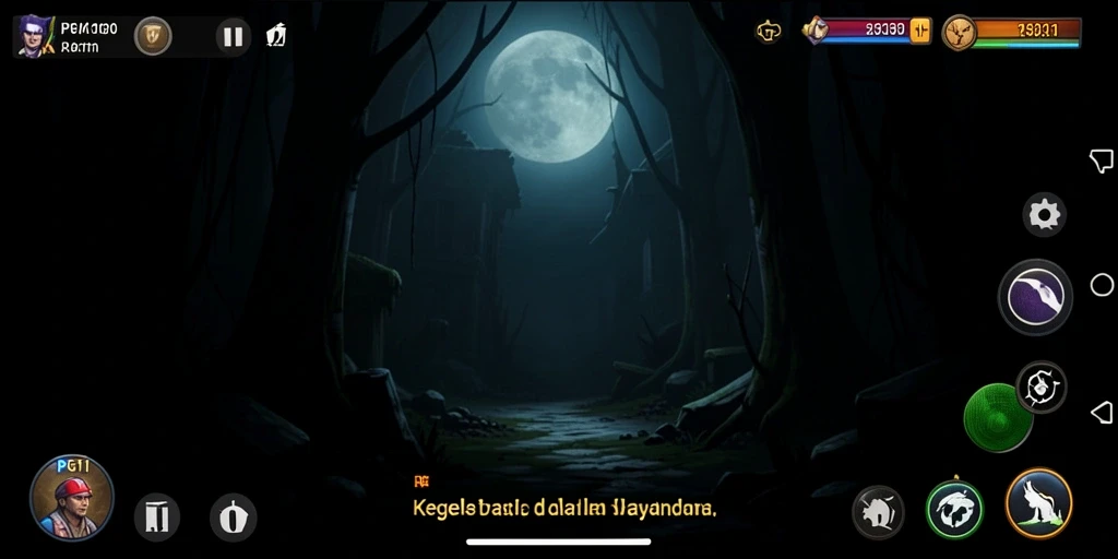 Tampilan gameplay PG11 menampilkan suasana Horror yang mencekam.