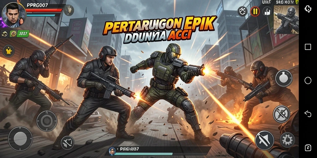 Screenshot menarik dari aksi seru dalam PRG007.