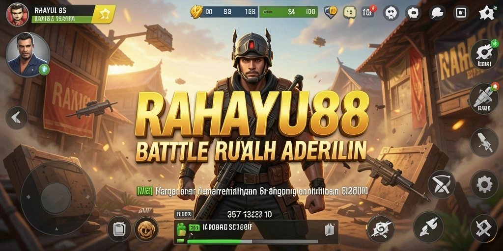 Tampilan gameplay mendebarkan di RAHAYU88 saat bertarung melawan pemain lain.