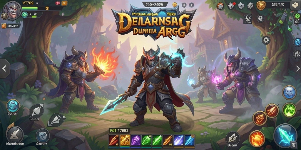 Tangkapan layar yang menunjukkan aksi seru dalam game ARPG VT789.